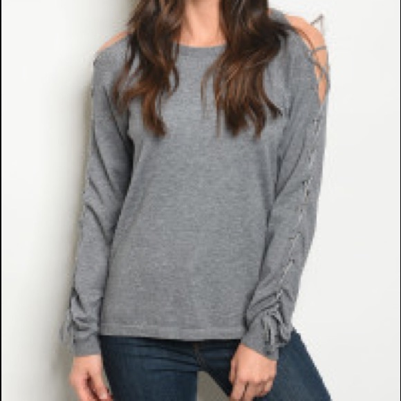 🎉Cold Shoulder Sweater - Picture 3 of 3